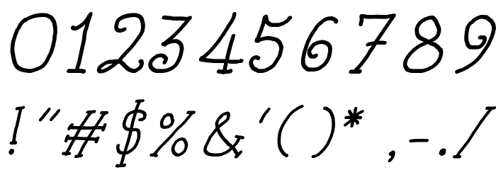 Kids Book Italic Font OTHER CHARS