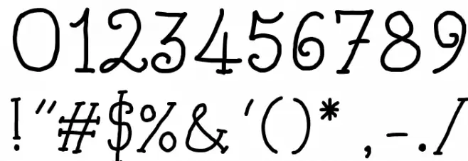 Kids Book Font OTHER CHARS