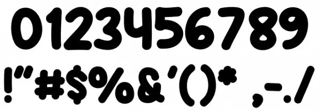 Kids Bus フォント その他の文字