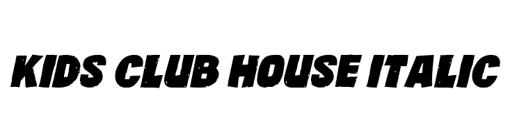Kids Club House Italic  नि: शुल्क फ़ॉन्ट्स डाउनलोड