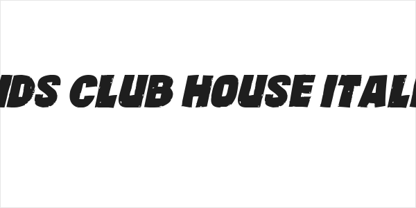 Kids Club House Italic Logo