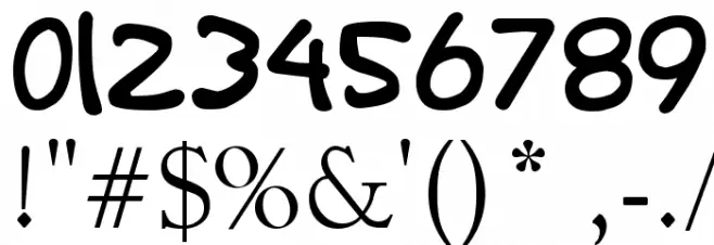 Kids Club Font OTHER CHARS