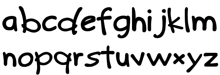 Kids Club Font LOWERCASE