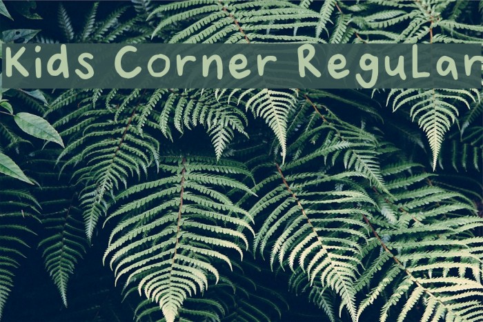 Kids Corner Regular Example 2