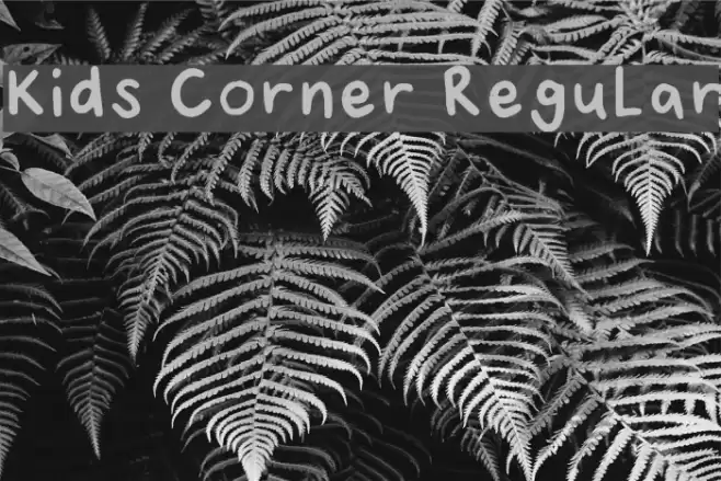 Kids Corner Regular Font examples