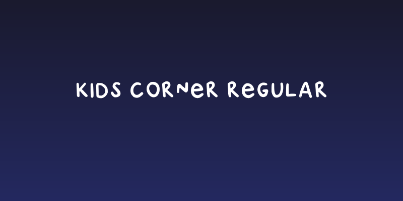 Kids Corner Regular Social Header
