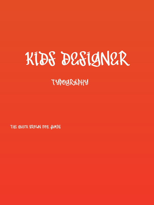 Kids Designer Poster