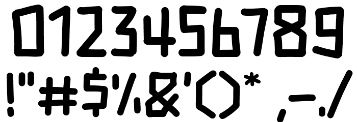 Kids Draw Font OTHER CHARS