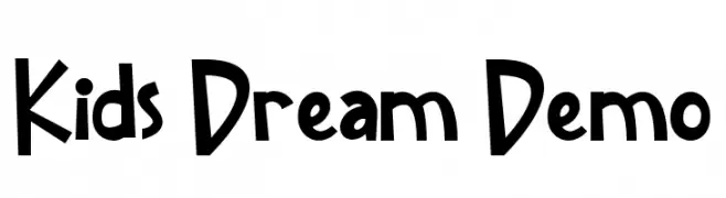Kids Dream Demo  नि: शुल्क फ़ॉन्ट्स डाउनलोड