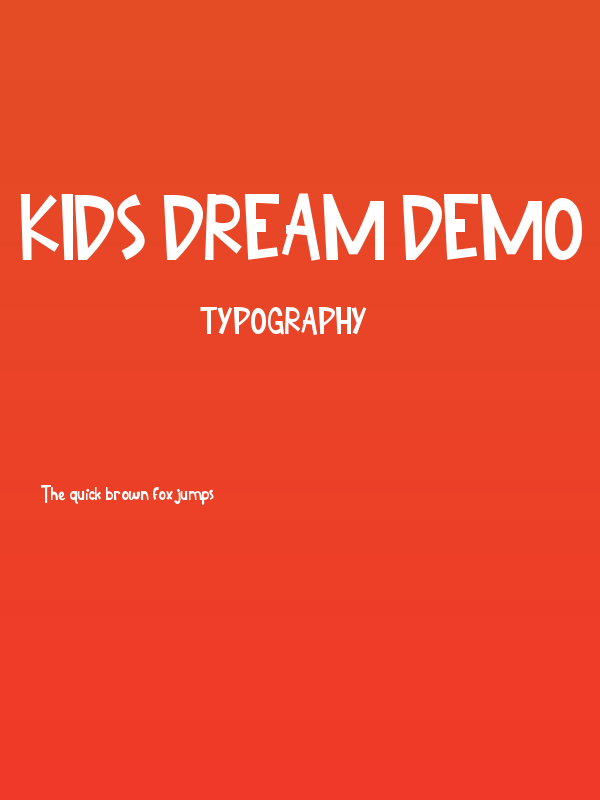 Kids Dream Demo Poster