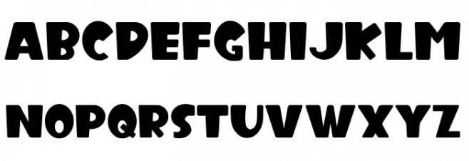 Kids Edition फ़ॉन्ट लोअरकेस