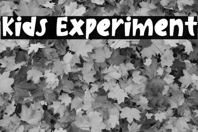 Kids Experiment خط examples