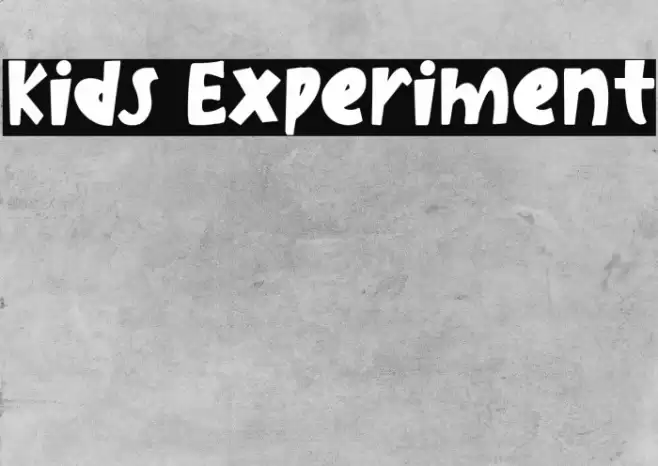 Kids Experiment خط examples