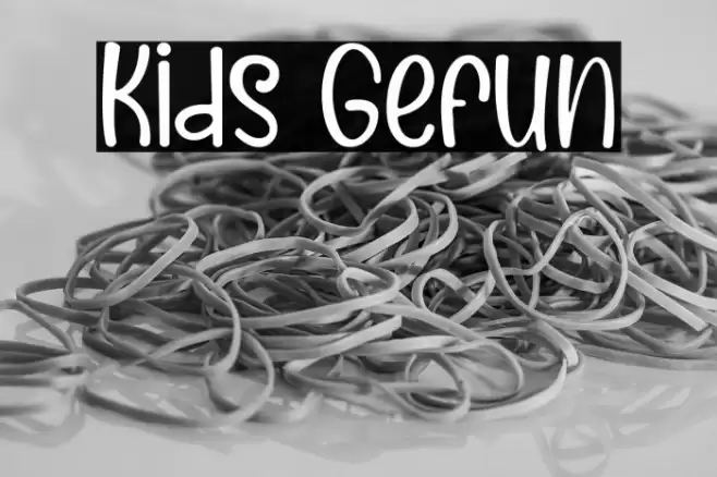 Kids Gefun Font examples