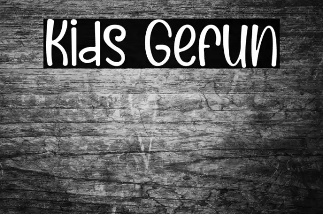 Kids Gefun Font examples
