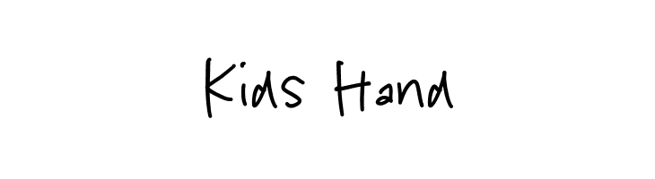 Kids Hand  لخطوط تنزيل