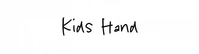 Kids Hand  नि: शुल्क फ़ॉन्ट्स डाउनलोड