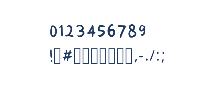 Kids Handwriting Regular Other Characters