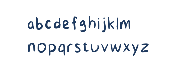 Kids Handwriting Regular Lowercase