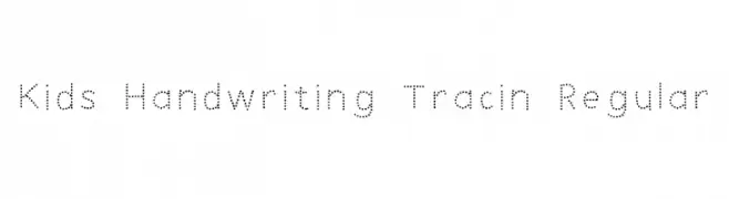Kids Handwriting Tracin Regular  les polices de caract&egrave;res gratuit t�l�charger