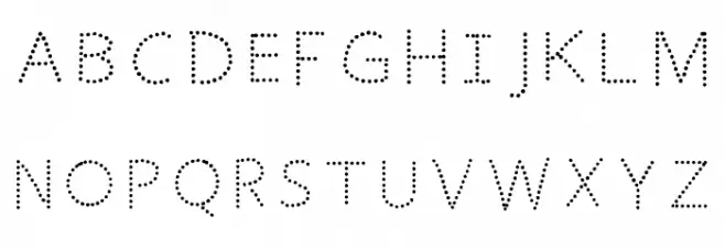 Kids Handwriting Tracin Regular Font UPPERCASE