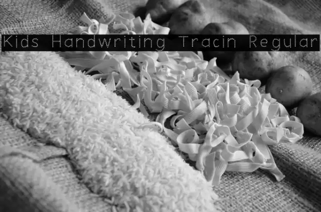 Kids Handwriting Tracin Regular Font examples
