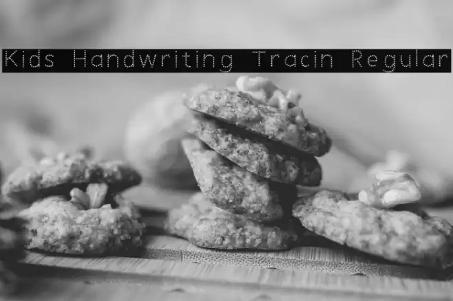 Kids Handwriting Tracin Regular Font examples