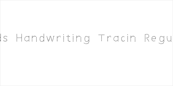 Kids Handwriting Tracin Regular Logo
