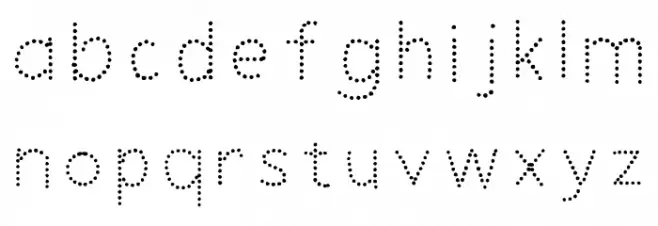 Kids Handwriting Tracin Regular Font LOWERCASE