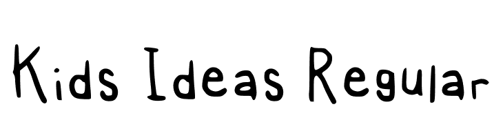 Kids Ideas Regular  لخطوط تنزيل