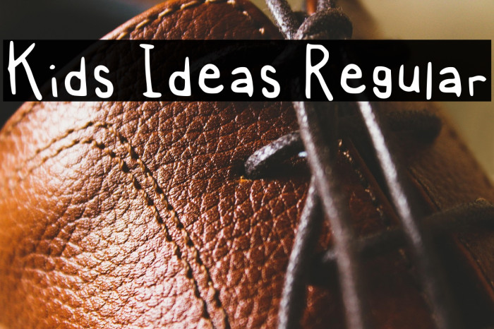 Kids Ideas Regular Example 2