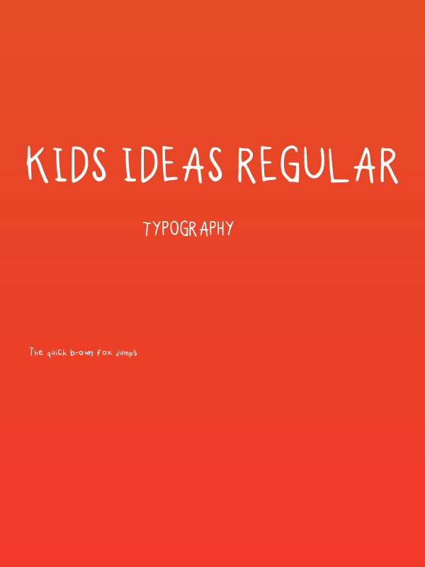 Kids Ideas Regular Poster