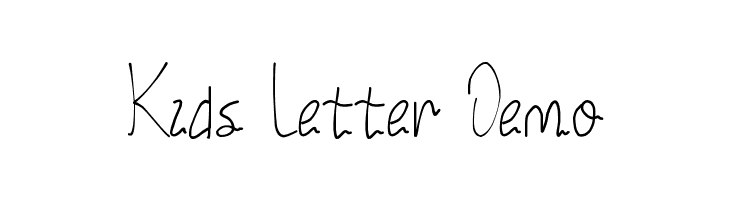 Kids Letter Demo  Descarca Fonturi Gratis