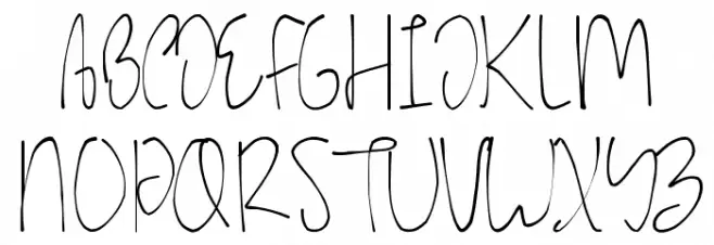 Kids Letter Demo Schriftart Groß