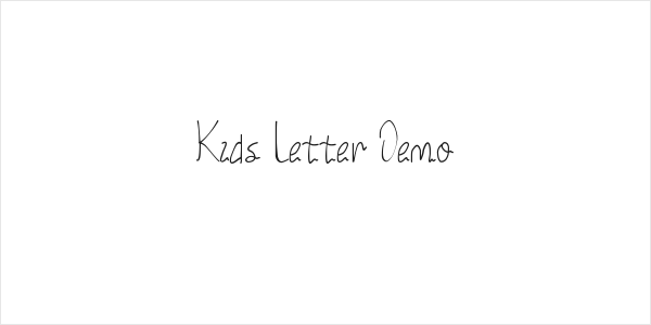 Kids Letter Demo Logo
