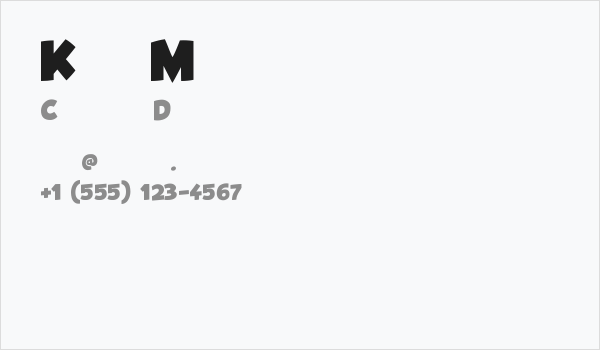 Kids Magazine Business Card