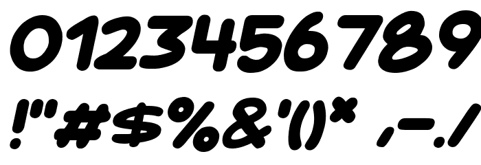 Kids Marker Italic Font OTHER CHARS