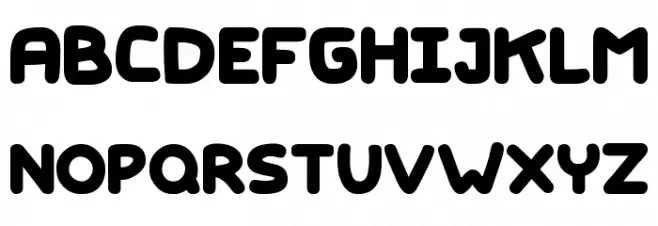 Kids Marker Schriftart Groß