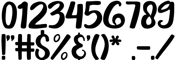 Kids Monday Font OTHER CHARS