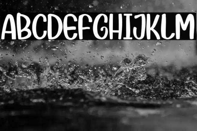 Kids Monday Font examples