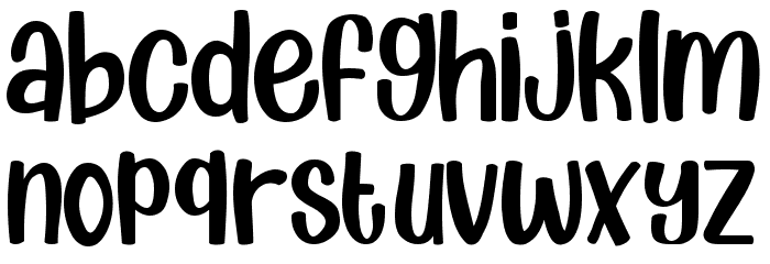 Kids Monday Font LOWERCASE