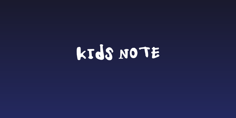 Kids Note Social Header