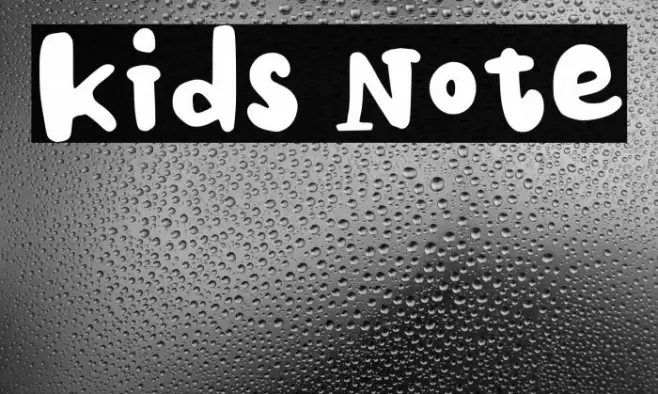 Kids Note Caratteri examples