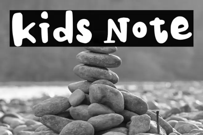 Kids Note Caratteri examples