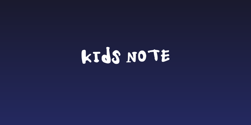 Kids Note Social Header