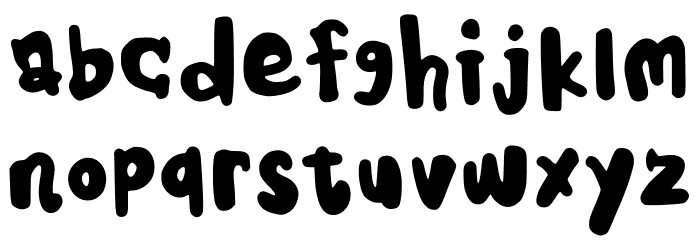 Kids Note Font LOWERCASE