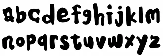 Kids Note Font Litere mici