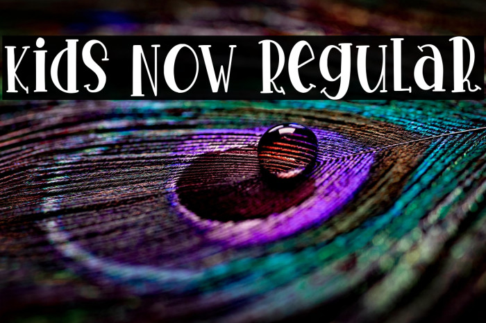 Kids Now Regular Example 3