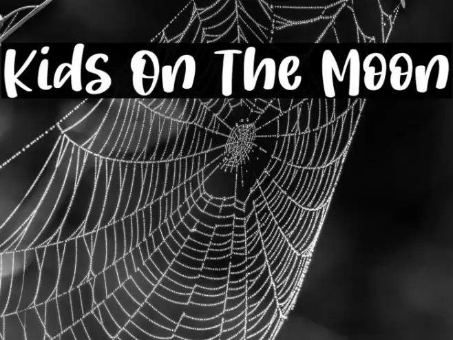 Kids On The Moon Font examples
