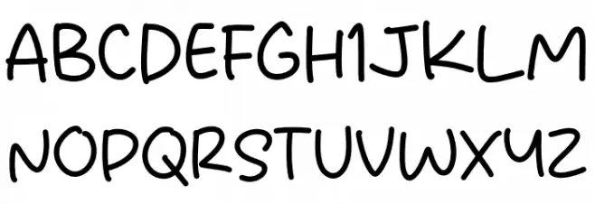Kids Only Schriftart Groß